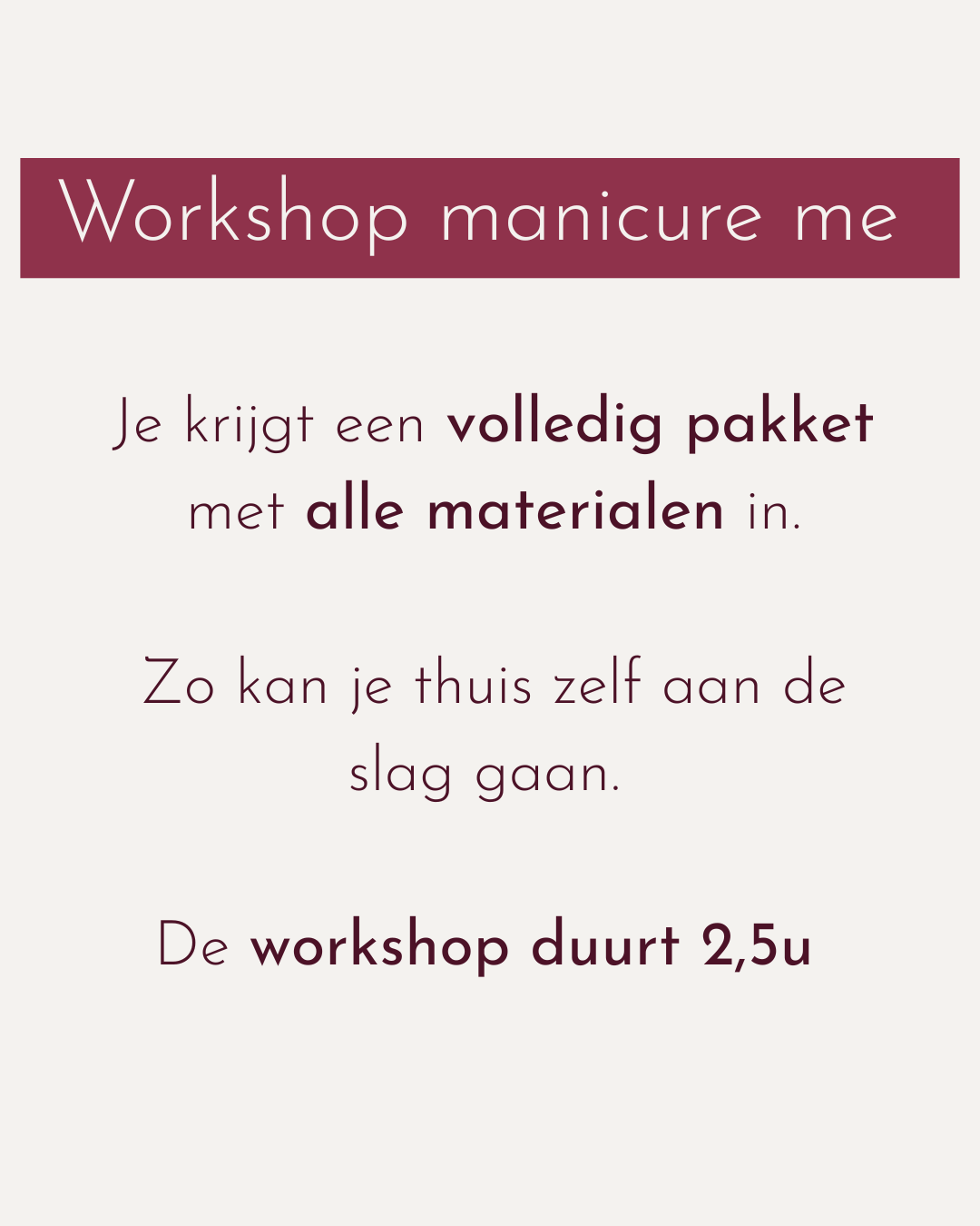 Workshop - Manicure Me