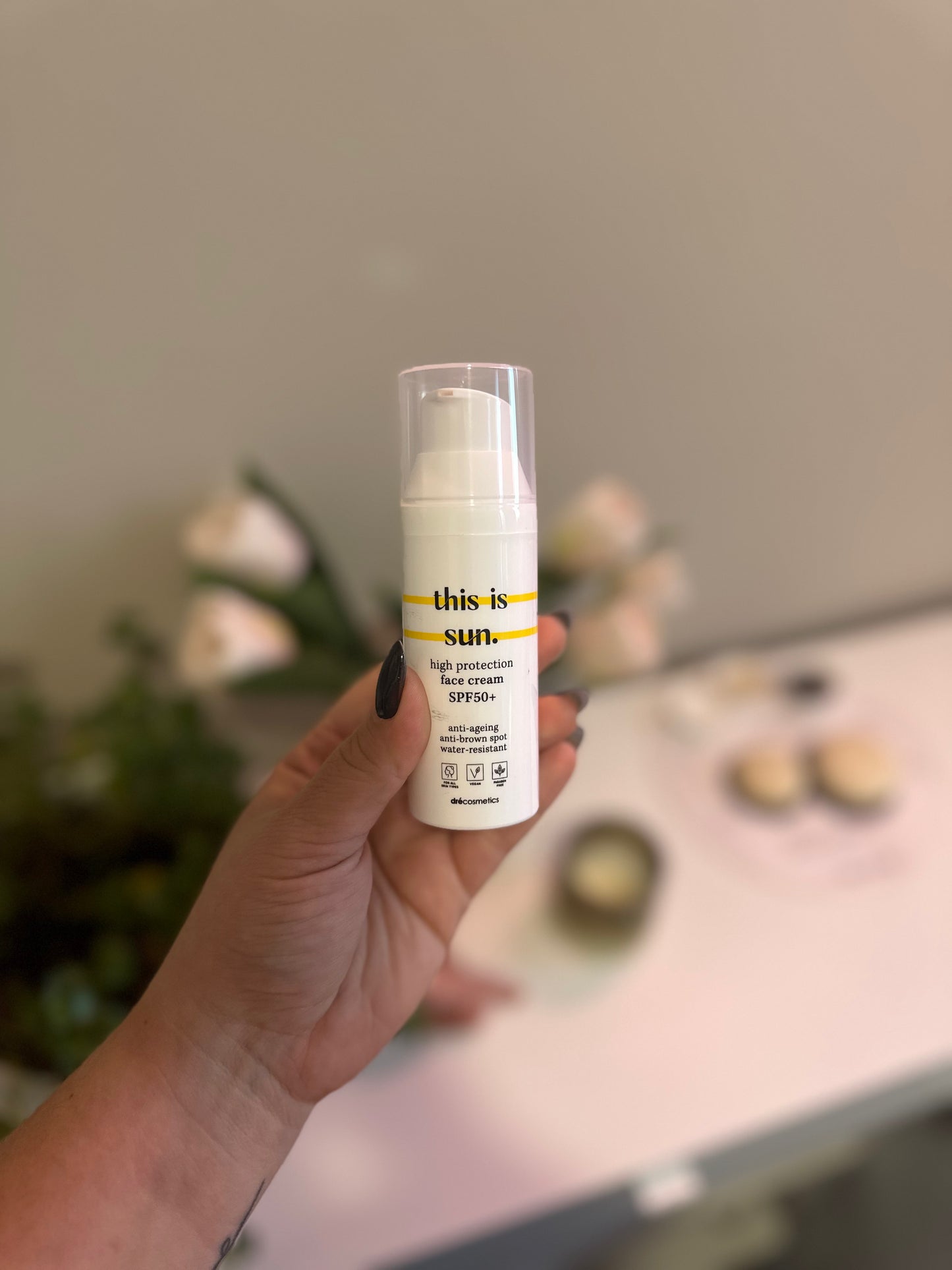 This is Sun face cream SPF50