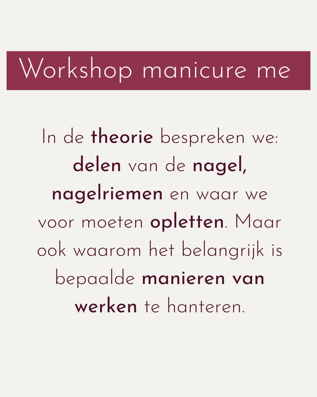 Workshop - Manicure Me