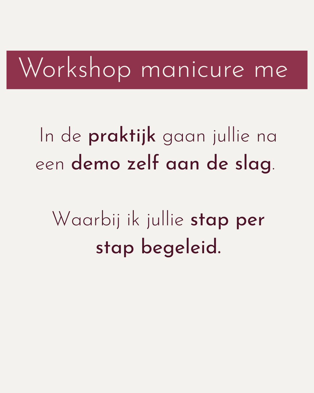 Workshop - Manicure Me