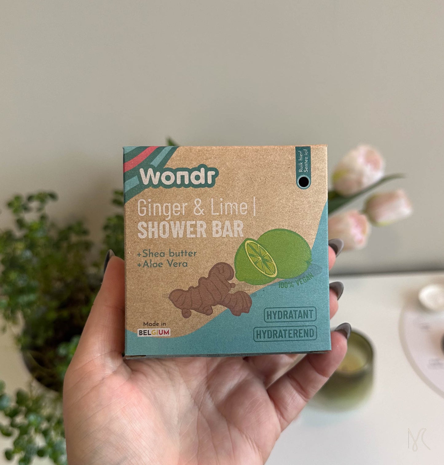 Energizing ginger & lime Shower bar Wondr
